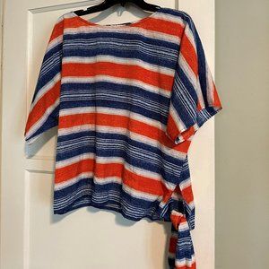 MICHAEL Michael Kors Striped Blouse Medium